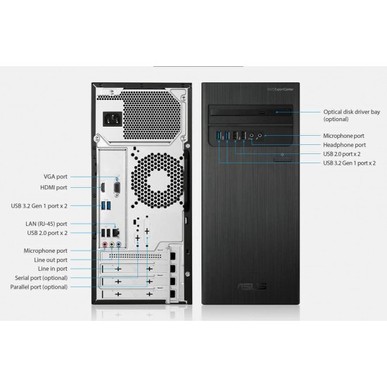 ASUS Desktop D300TA CORE I3-10100/500GB/4GB/DVDRW/WIN10WIFI/3 Year WARRANTYBLACK Without TFT ASUS Desktop D300TA CORE I3-10100/500GB/4GB/DVDRW/WIN10WIFI/3 Year WARRANTYBLACK Without TFT
